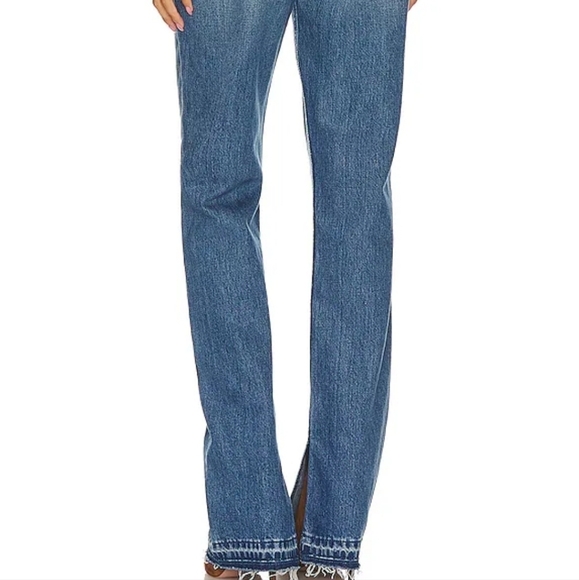 RE/DONE 70s High Rise Skinny Boot Opal Indigo Denim Jeans Contemporary Sz 32 - Picture 3 of 11